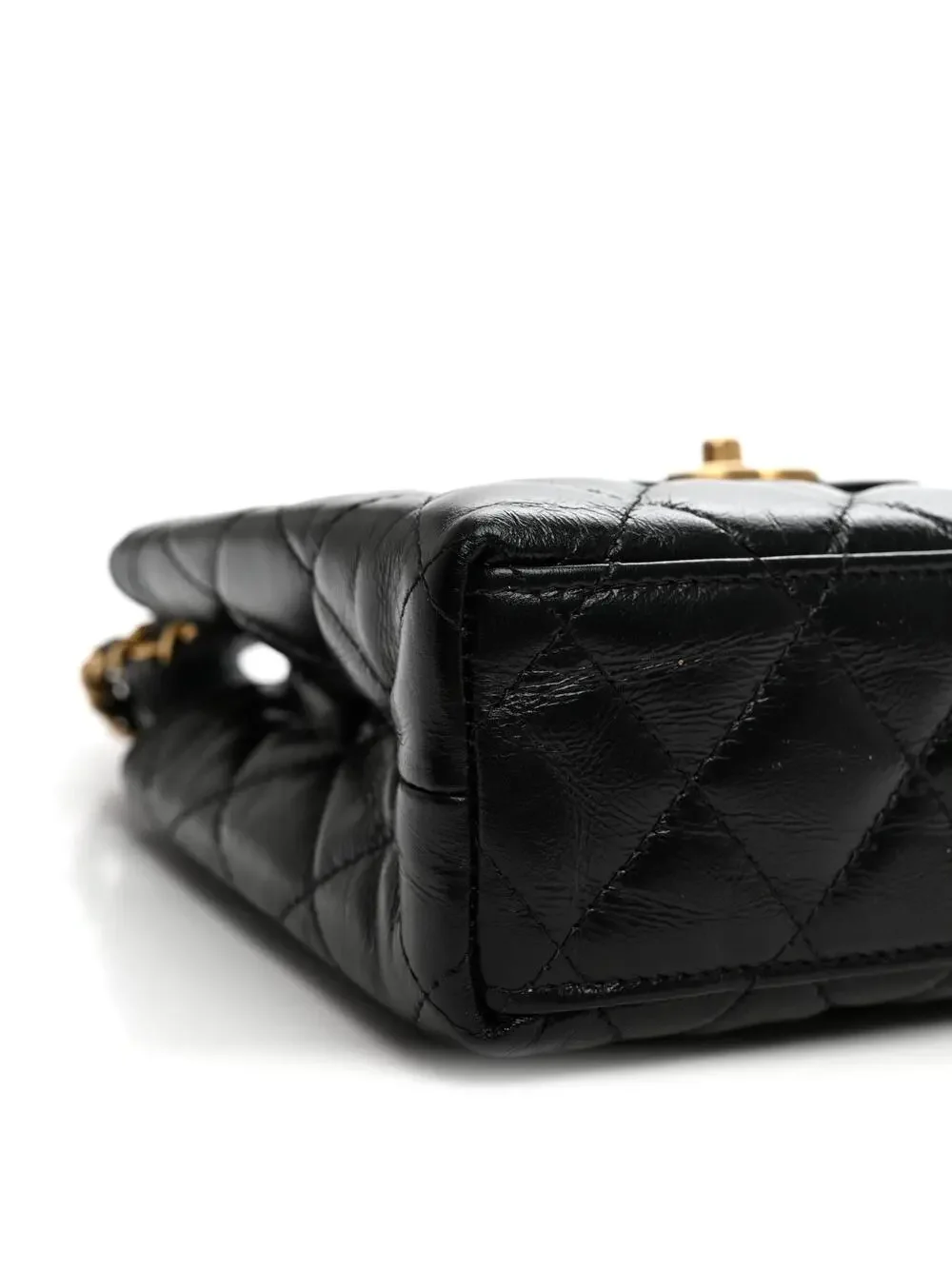 Chanel Shiny Aged Calfskin Quilted Nano #335701C57B